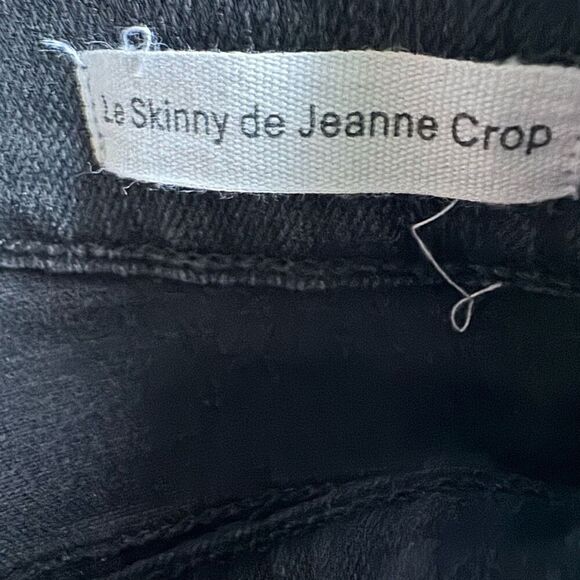 Frame Denim Women’s Le High Skinny Jeans Size 25 Stretch Black - Picture 4 of 6